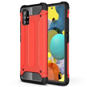 

30pcs/lot For Samsung Galaxy A51 5G Impact Resistant Detachable Hard Case For Samsung Galaxy A21S TPU+PC Hybrid Armor Case