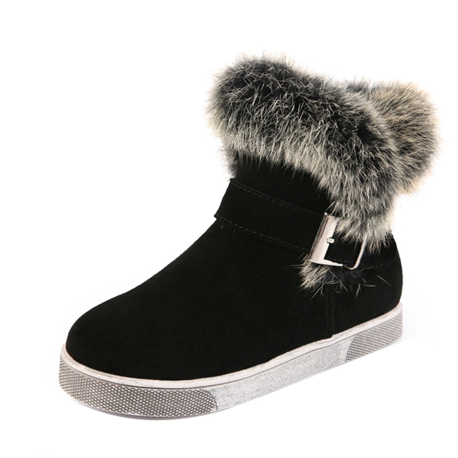 Зимние ботинки теплая зимняя обувь с хлопчатобумажными стельками Девичьи зимние