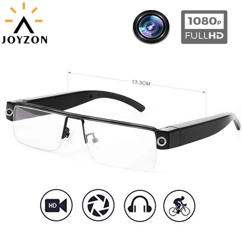 

JOYZON 1920x1080P HD Camera Glasses Eyewear Cam DV Glasses Camcorder with Audio Recording Function