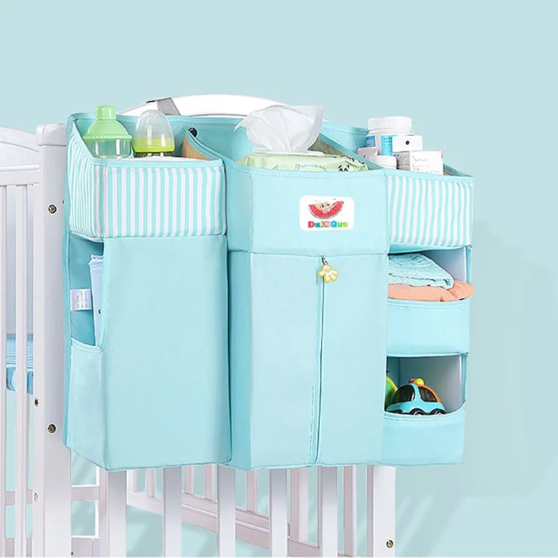 Baby Crib Organizer for Baby Cot Bedding Set Crib Hanging Organizer for Diapers Storage Bag
