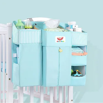 

Baby Crib Organizer for Baby Cot Bedding Set Crib Hanging Organizer for Diapers Storage Bag Diapers Organizer for Bed Newborns