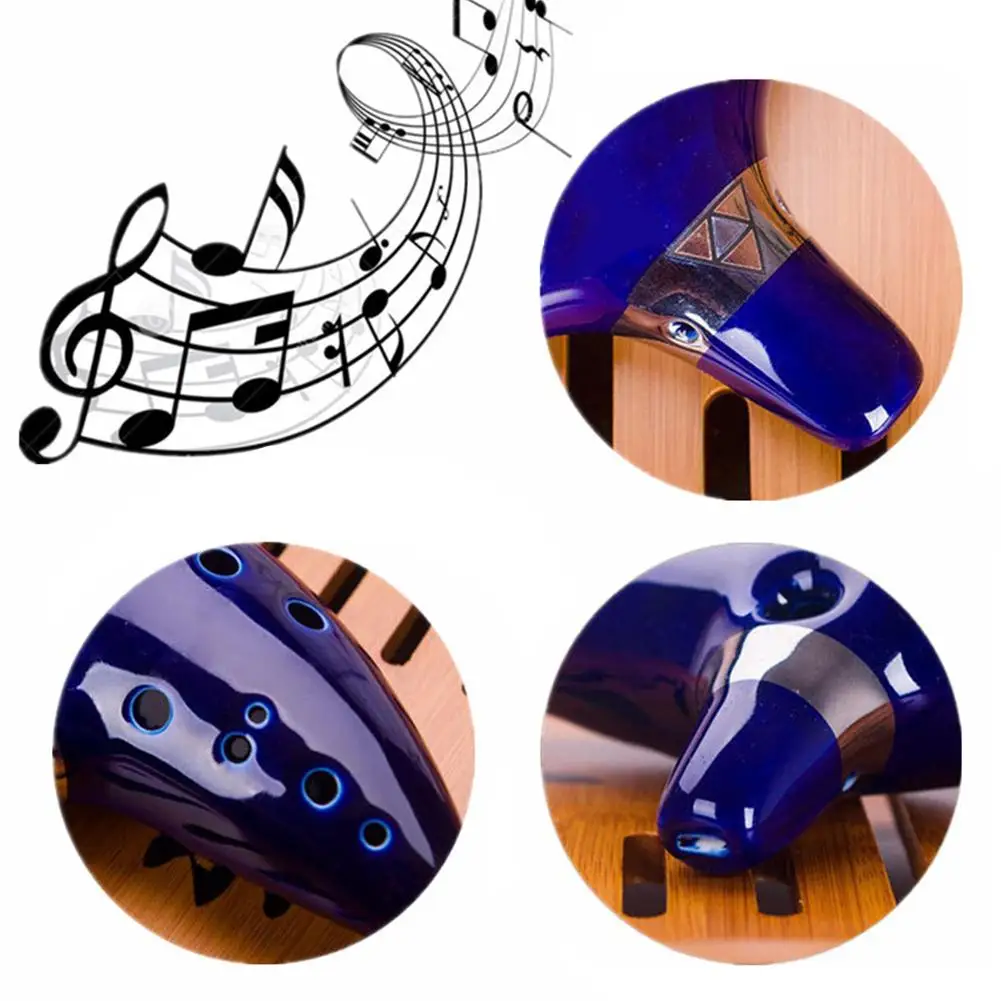 Лидер продаж 12 отверстий окарина керамика альт C Легенда окарина флейта синий инструмент идеальный фестиваль подарок для друзей