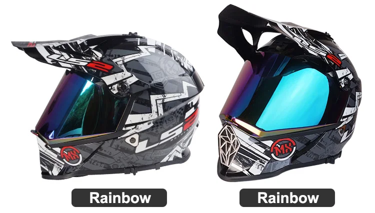 LS2 MX436 Pioneer Helmet Visor LS2 Motocross motorcycle helmet replacement  Shield Capacete LS2 MX436 casco moto shield glasses|Helmets| - AliExpress