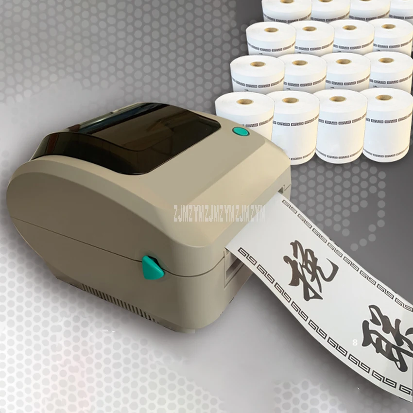 108 мм ширина печати электрический принтер для атласных лент машина USB интерфейс 203 точек/дюйм муфта бумага лента печатная машина 100-240 в 60 Вт