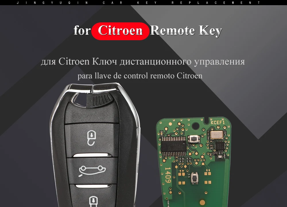 Keyforkess per Citroen DS4 DS5 433MHz PCF7953 ID46 Hitag2 Chip di Smart Keyless Go VA2 HU83 Ricambi Originali Chiave A Distanza 3BTN Originale Della Fabbrica 8 Keyforkess per Citroen DS4 DS5 433MHz PCF7953 ID46 Hitag2 Chip di Smart Keyless Go VA2 HU83 Ricambi Originali Chiave A Distanza 3BTN Originale Della Fabbrica - He27d0a06b261430c88ec695a0f5b9e04J