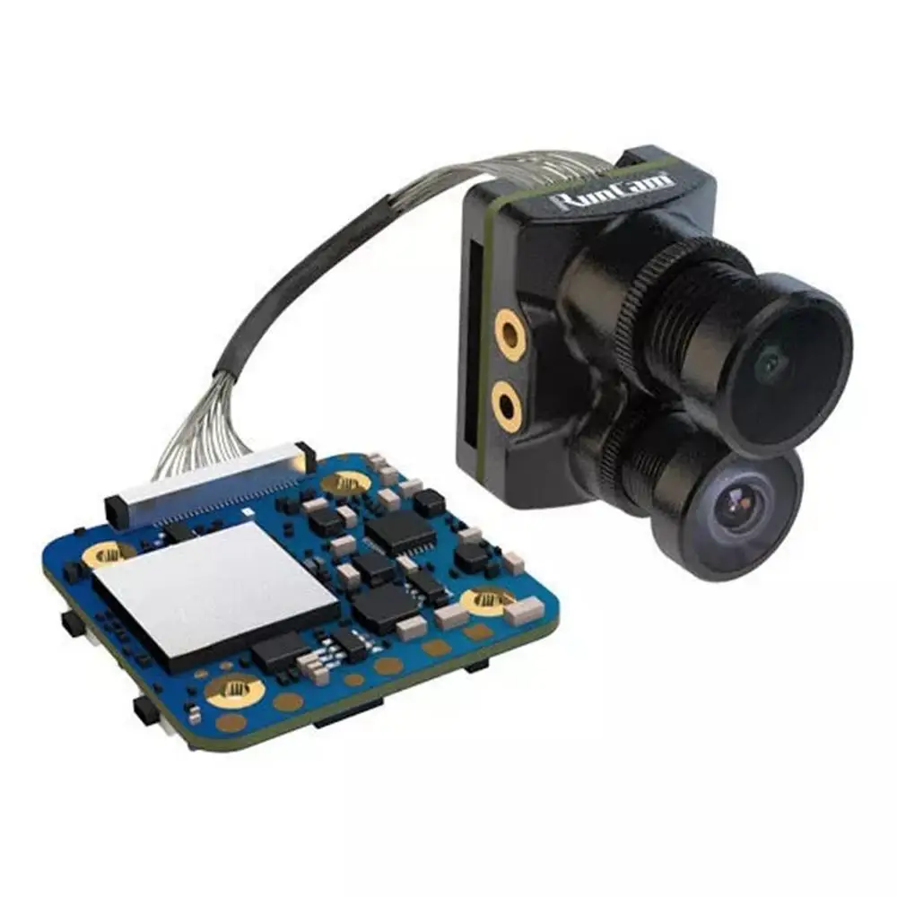 

RunCam Hybrid FOV 145 Degree 4K 30fps HD Recording DVR Dual Lens Mini FPV Camera Low Latency Single Board for RC Racing Drone