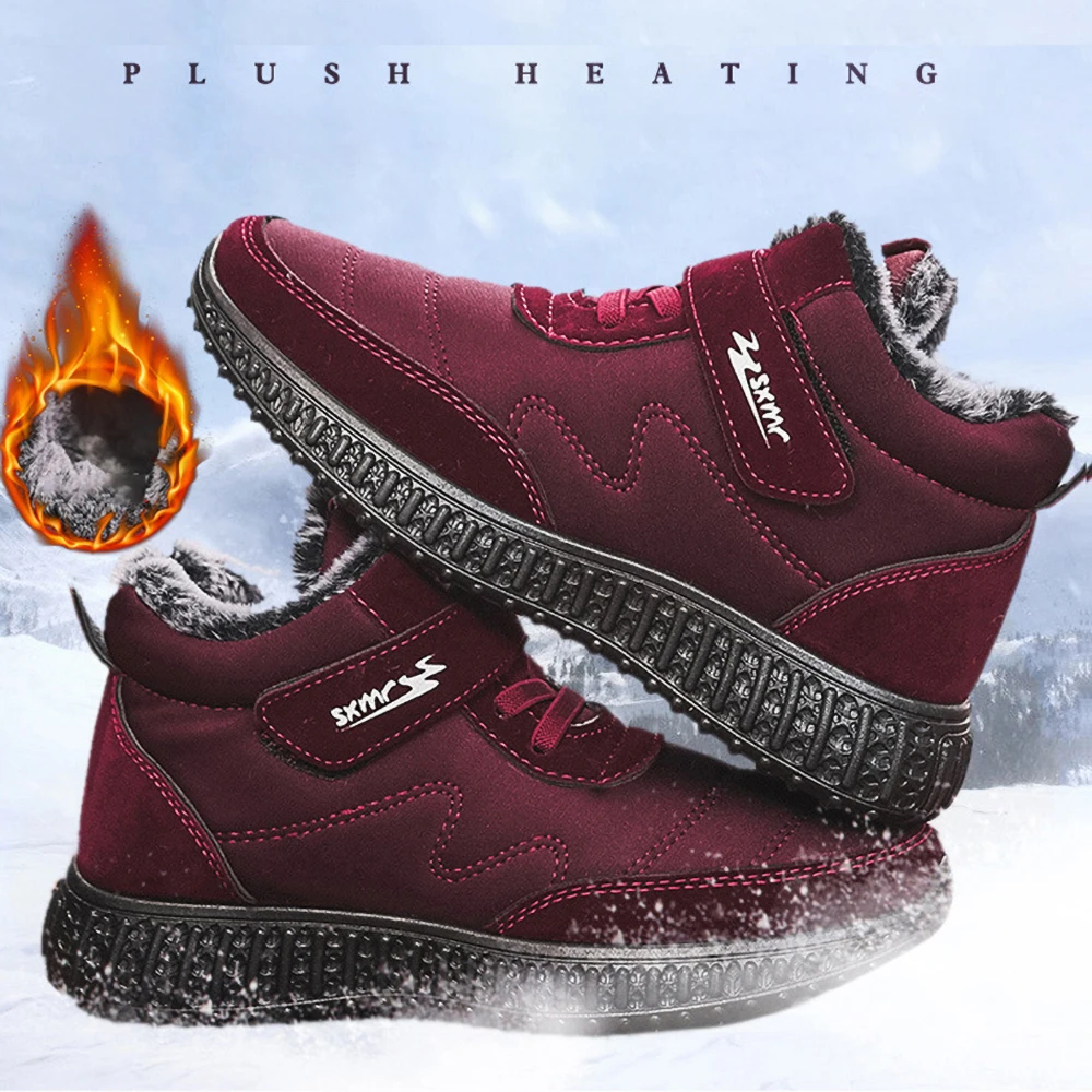 

Women Boots Women Snow Boots With Platform Winter Shoes Woman Plush Ankle Botas Mujer Thick Heels Booties Winter Boots Women