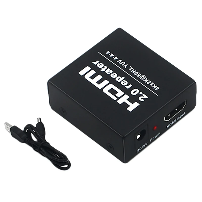 4 к x 2 к 2,0 HDMI Ретранслятор HDMI удлинитель 4 к 60 Гц 4:4:4 HDMI кабель адаптер Усилитель сигнала через HDTV до 25 м