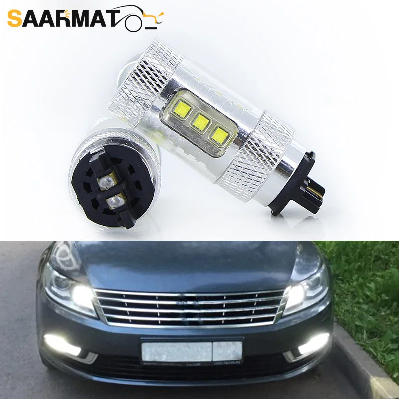 PW24W PWY24WSV авто светодиодный лампы дневного светильник СИД DRL для VW Volkswagen Golf MK7 VII PWY24W