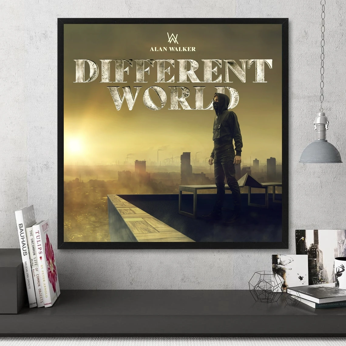 Alan Walker Different World Music Album Poster Canvas Print Home Decoration Wall Painting ( Frame ) Painting & Calligraphy - AliExpress