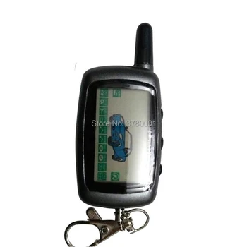 

A9 Twage LCD Remote Keychain For Russian version 2 way car alarm system Starline A9 A6 A8 lcd remote control Key Fob Chain