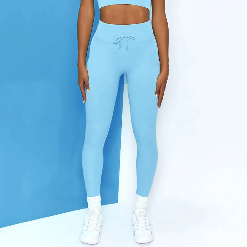 Seamless Yoga Pants Women Candy Color 