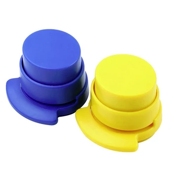 

2 pcs Office Staple Stapleless Stapler Home Paper Binding Binder Paperclip