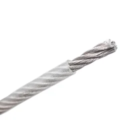 10Meters 304 Stainless Steel PVC Coated Wire Rope 1*7/ 7*7 Flexible Cable Clothesline 0.6mm Soft Cable Transparent Wire Rope