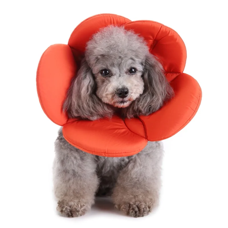 Orange Спасательный Pet Cone e-ошейник для кошек и собак цветок елизания мягкий лавсан губка наполнение защитный ошейник пакет - Цвет: Orange