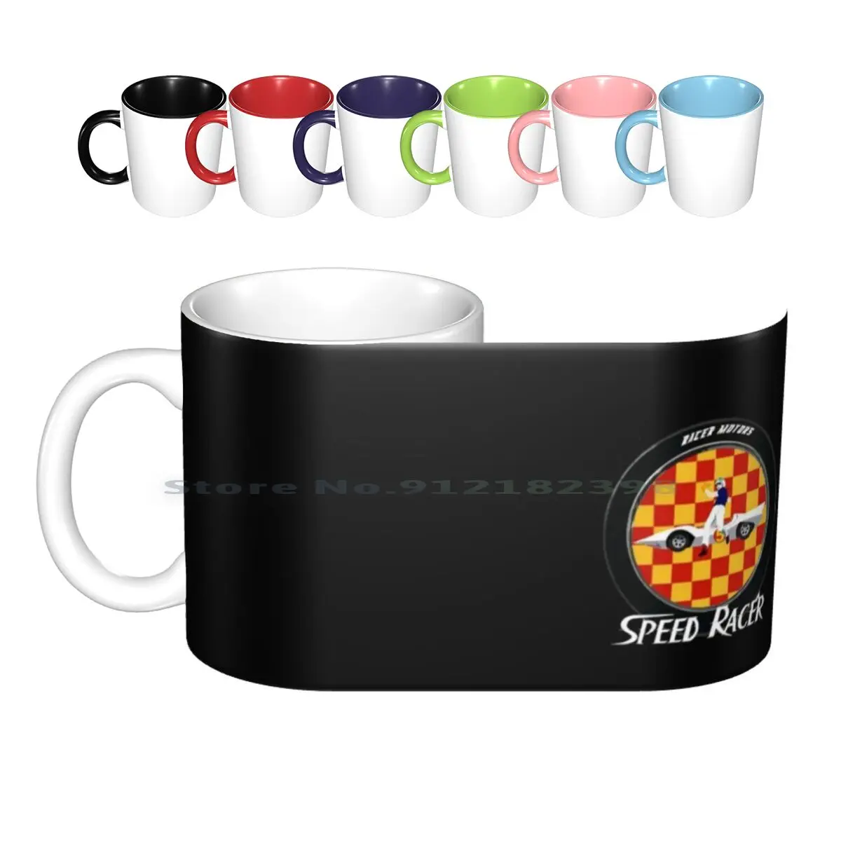 Tazze In Ceramica Con Pneumatici A Balze Tazze Da Caffè Tazza Da Tè Al Latte 5 Chiim Chiim Mach Mach 5 Rex Racer Trixie Leaps Car Acrobatic Team Go Gr