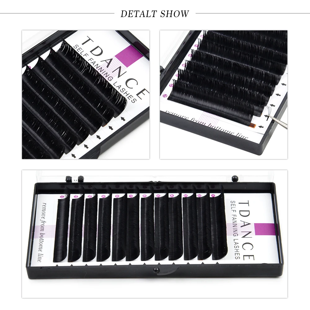 TDANCE Easy Fan Lashes Bloom наращивание ресниц Austomatic цветение Быстрый веер самостоятельное изготовление вееров объем ресниц