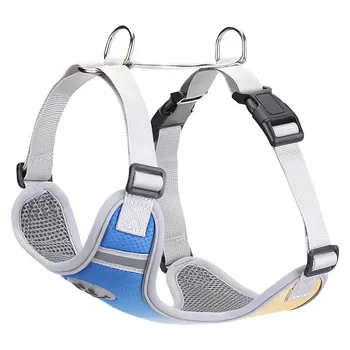 

2020 New Pet Dog Vest Chest Strap Gradient Color Double Reflective Big Dog Special