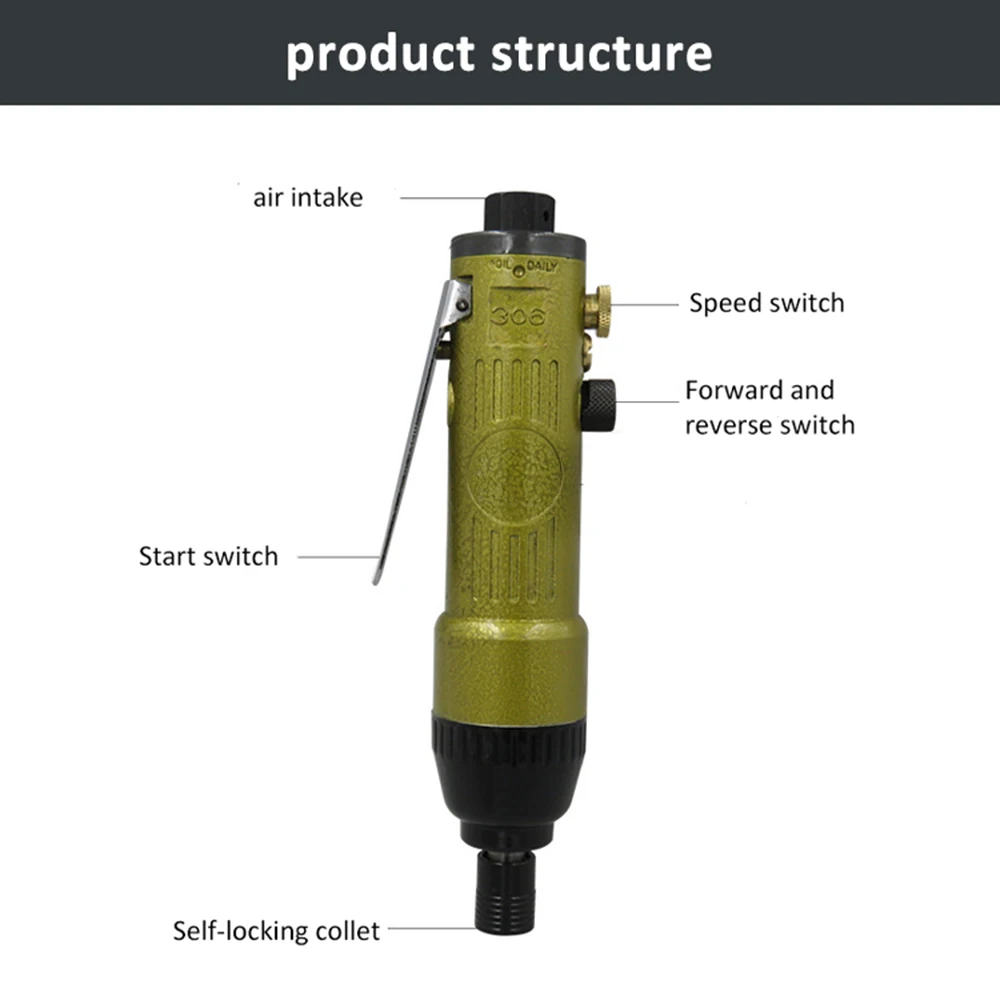 

Air Die Grinder 1/4 inch Pneumatic Angle Die Grinder Tool Air Angle Grinding Machine Air Screw Driver for Woodworking