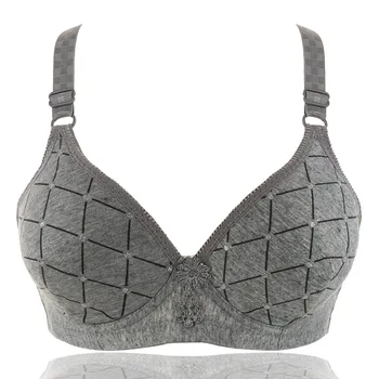 

Plus Size Women 3/4 Comfortable Bra Heighten Side Back Brassiere Women Wireless Bras Big Size Bras Female Lingerie 36 38 40 42