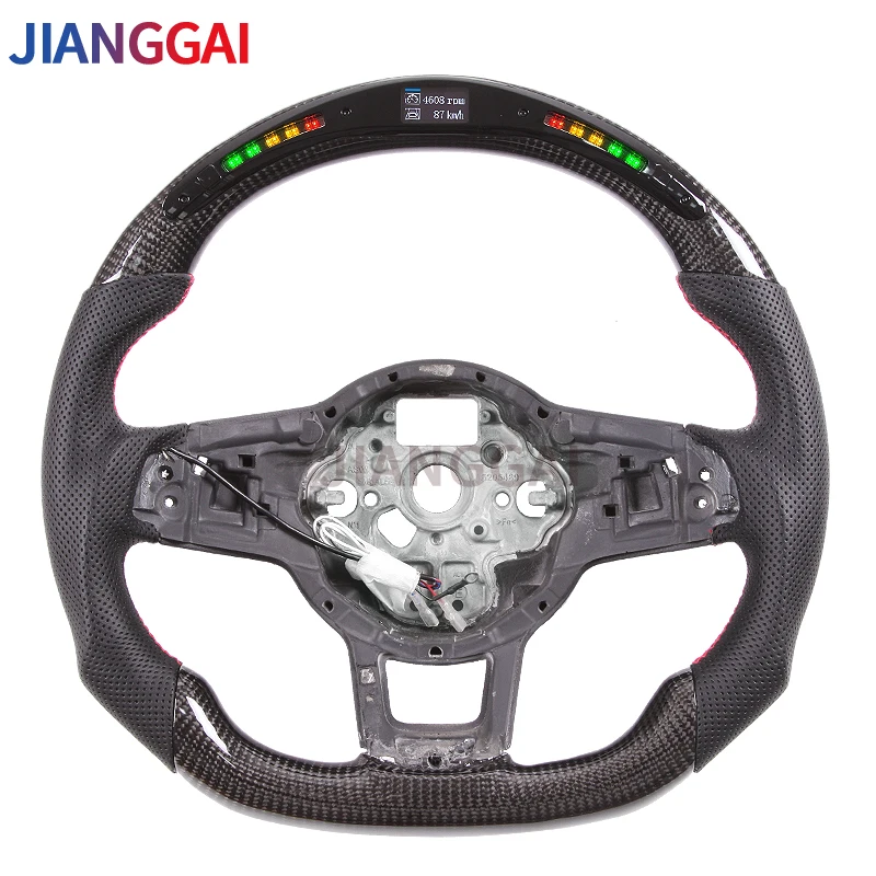 En oferta Pantalla LED para volante de coche, accesorio para Volkswagen Mk7 / VW GTI r Line 100%, fibra de carbono, alta calidad 531y0orl56q