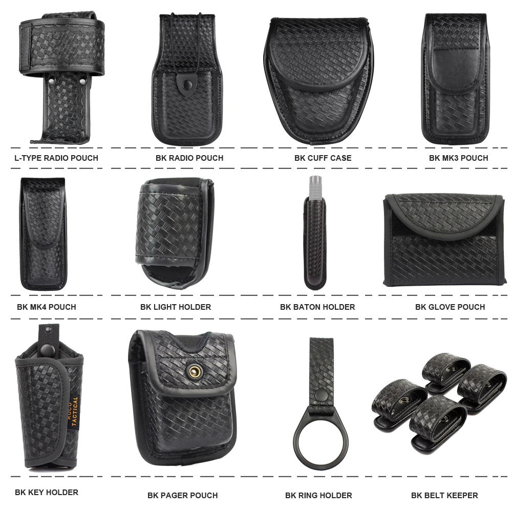 Police Duty Belt kit Accessories Guard Utility Belt Pouches Handcuff