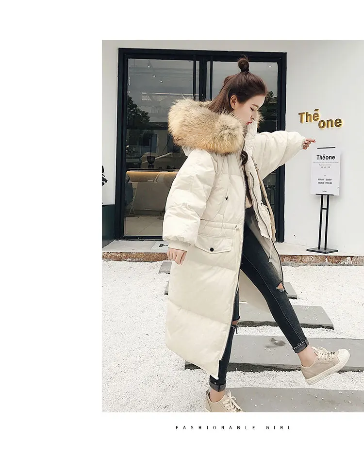 Горячая Распродажа, рекомендуем, женская одежда в Корейском стиле, Dongdaemun, зимнее Новое Стильное плотное хлопковое пальто средней длины с завязками