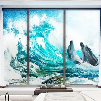 

Glass sticker frosted window transparent and opaque bathroom toilet anti-light and anti-peeping shading window sticker film