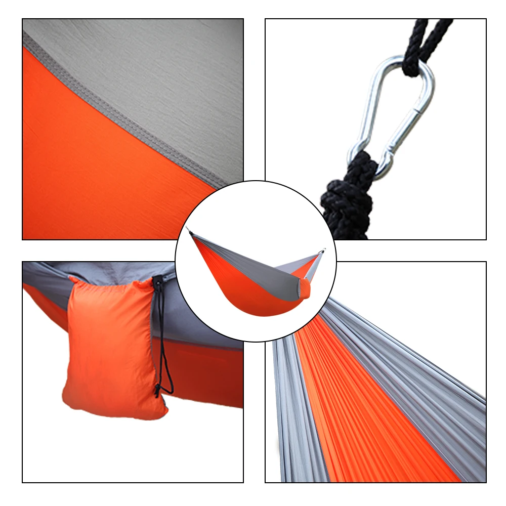 2021 Waterproof outer parachute cloth hammock ultralight nylon double army green camping sky tent firm light