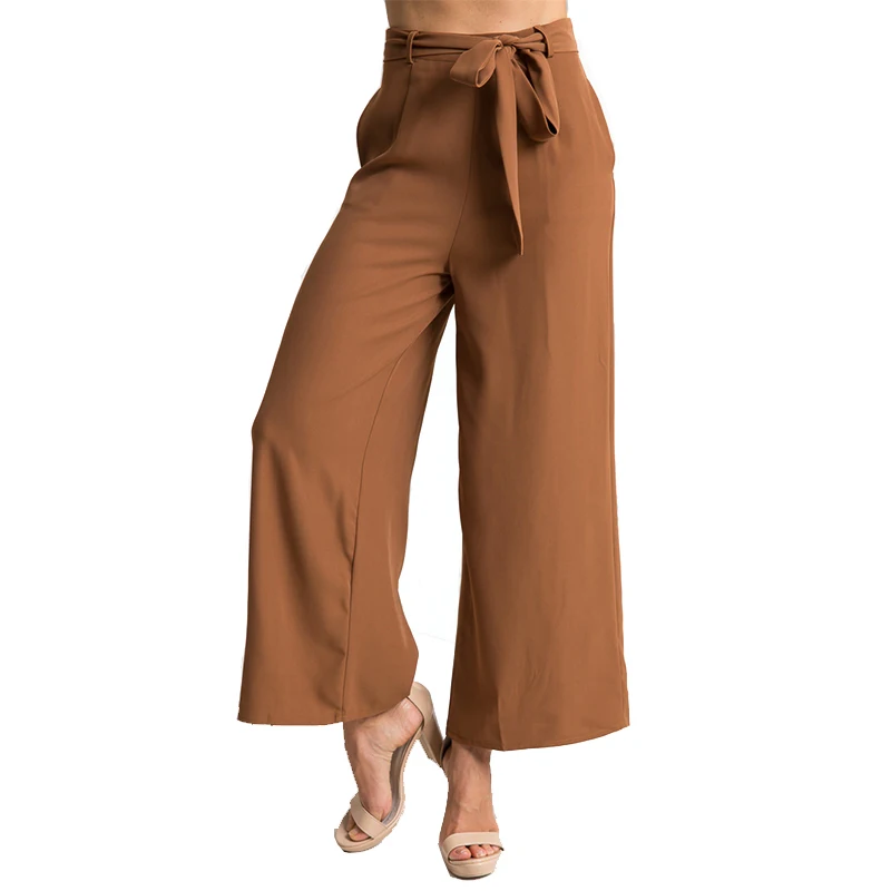 Echoine широкие брюки для женщин свободные брюки со средней посадкой на талии сексуальные укороченные женские позиции уличная одежда большого размера