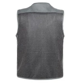 

Top Fashion Mens Sleeveless Jacket Fisherman Waistcoat New Male Summer Mesh Vest Coat Tank Top Plus Size 4XL Free Shipping