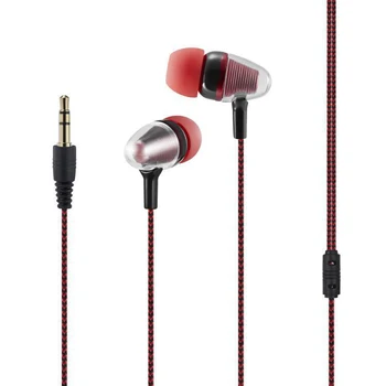 

Subwoofer In-ear In-ear Sports Running Earphone Music Wired Earbud Headset With Mic Wire Control Dual Earphone