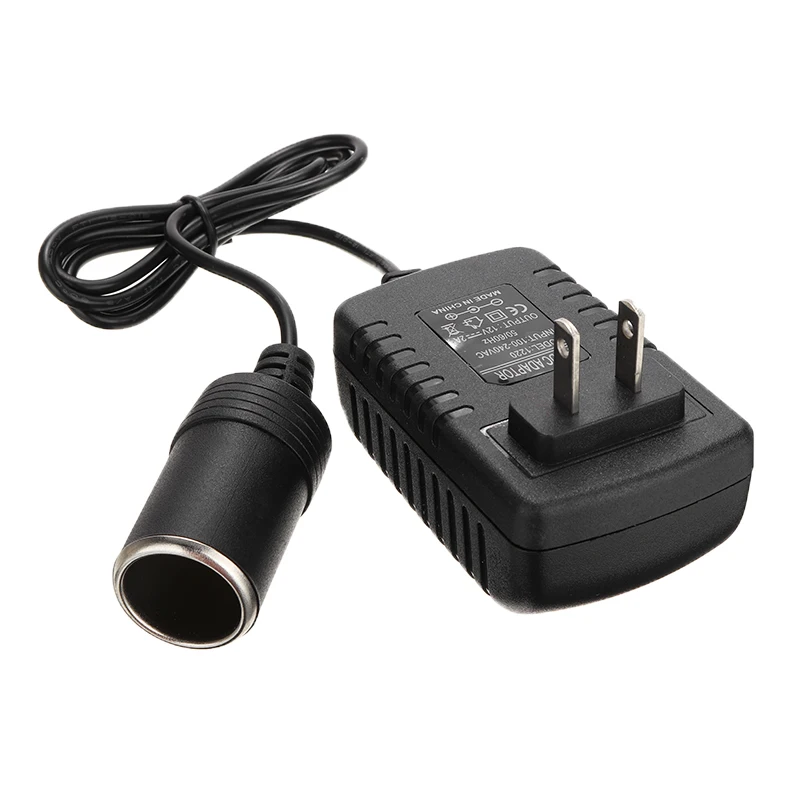 EU/US/UK Plug Car Cigarette Lighter Adapter DC Transformer Lighter 240V To 12V 2A Power Adapter Converter Charger