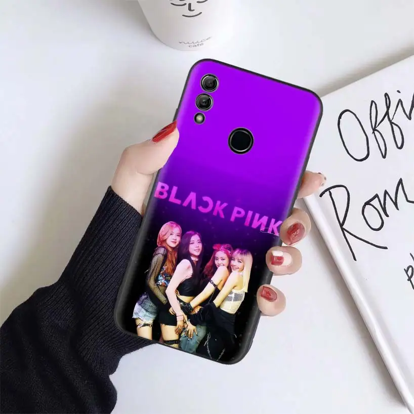BS077-10 Черный розовый чехол Kpop для huawei Honor 9X 8X Y9 7S 7X9 10 Lite 8A Pro 20i Y5 Y6 Y7 мягкий чехол для телефона - Цвет: BS077-10