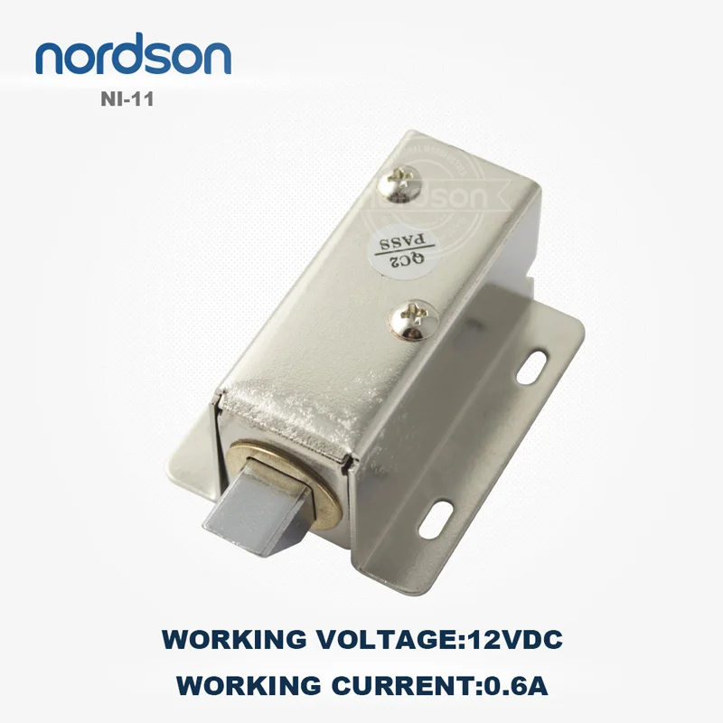 Nordson DC12V/24 V Электрический Засов Замок небольшого шкафа удерживающая сила 200lbs/100kg мини мебель замок для ящика замок