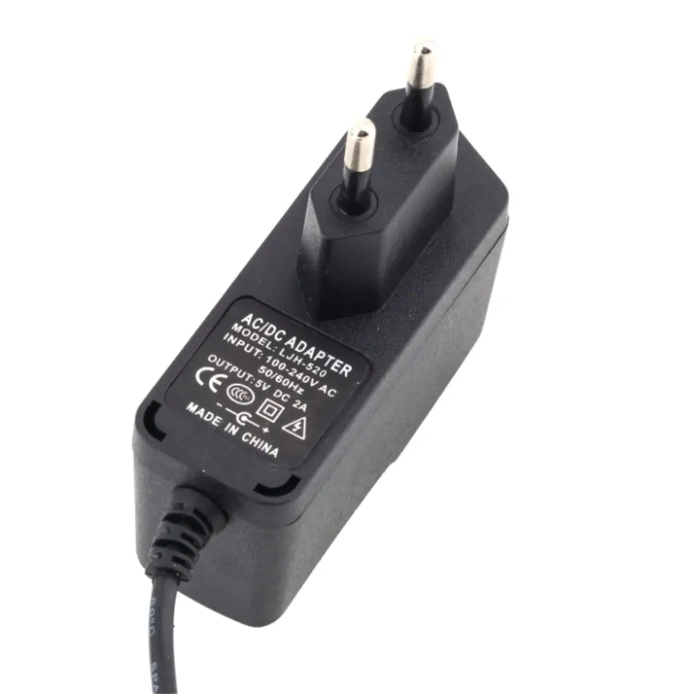 Универсальный черный IC адаптер питания AC зарядное устройство DC 5V 2A/2000mA 2,5 мм ЕС США штекер для Android, планшет, ноутбук дропшиппинг