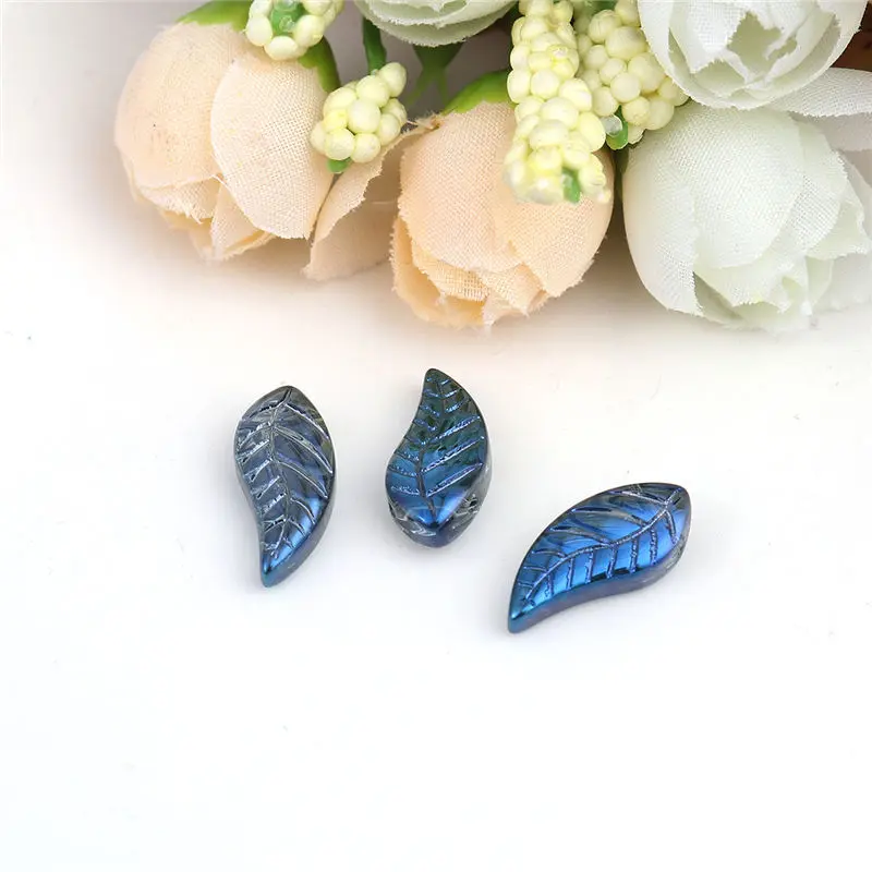 50 PCs Doreen Box Glass Beads Leaf Multicolor AB Rainbow Bead For DIY Fashion Bracelet Jewelry Making16x 8mm, Hole: 0.9mm 50 PCs Doreen Box Glass Beads Leaf Multicolor AB Rainbow Bead For DIY Fashion Bracelet Jewelry Making16x 8mm, Hole: 0.9mm