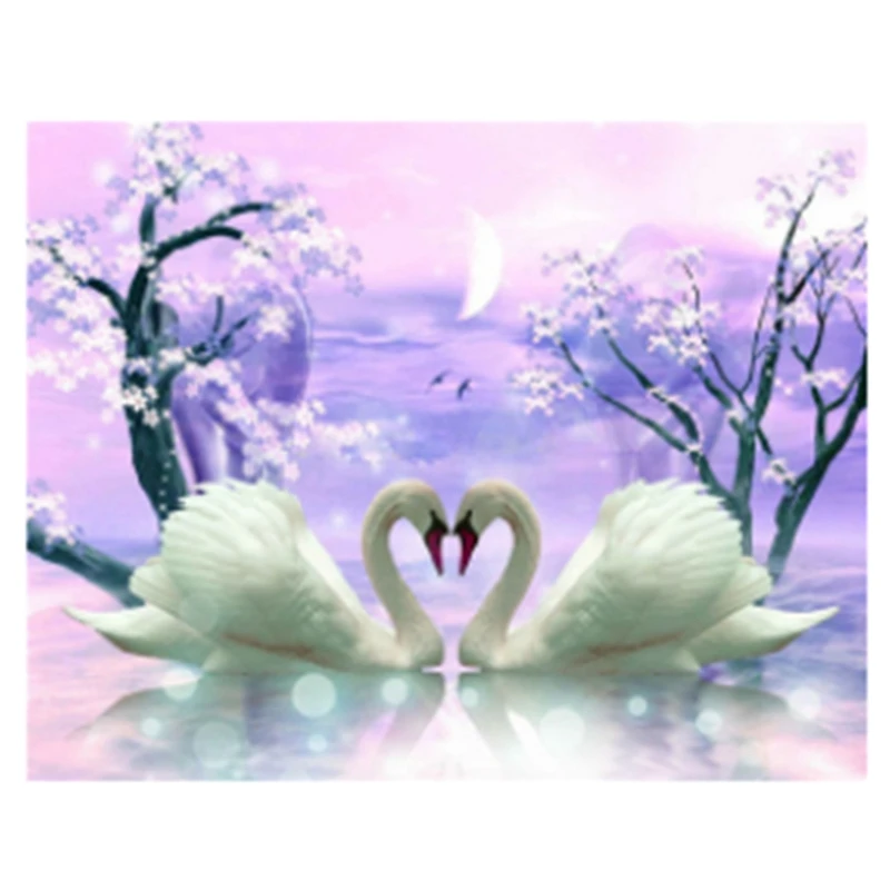 Promotion! 5D Evershine Diamond Embroidery Swans Painting Full Square Mosaic Pictures Of Rhinestones Sale Animal | Дом и сад