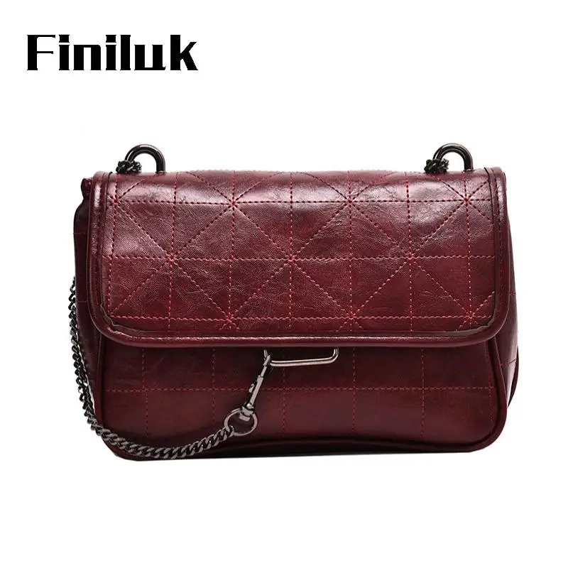 

Fililuk Large Capacity Women Bag Fashion Vintage Bag Chain Shoulder Messenger Bag Diamond Lattice Crossbody Bag BIA350 PM49