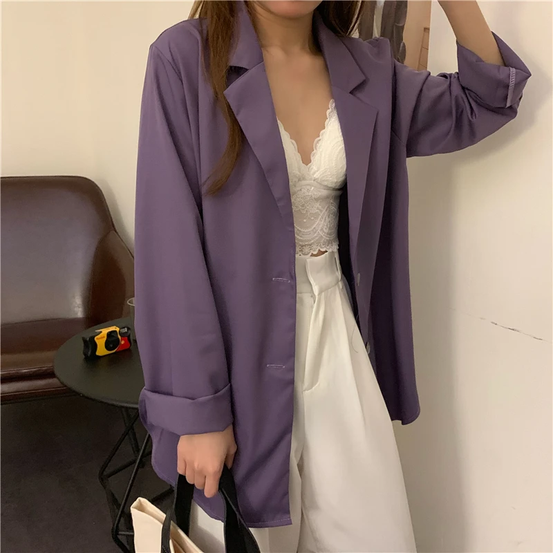 Blazer Femme Style Western Américain • Col Revers • Laine • 2 Boutons • Rétro • Beige