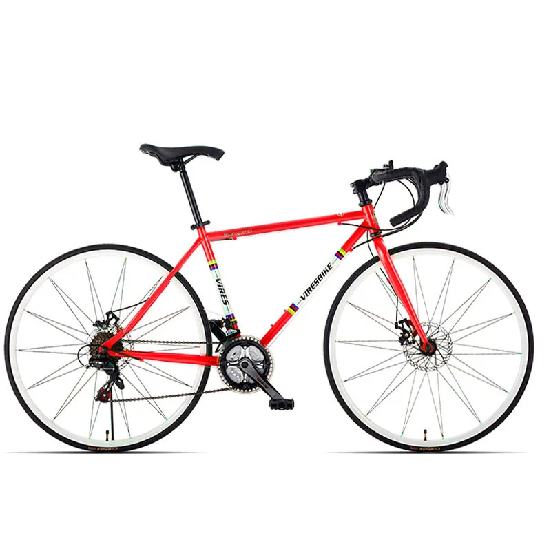 Road Bike Bicycle Double Shock Absorbing Bending Straight Shifting Adult Men's Women's Bicycles Teenager Students Off-road Racin Road Bike Bicycle Double Shock Absorbing Bending Straight Shifting Adult Men's Women's Bicycles Teenager Students Off-road Racin