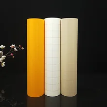 Papel de arroz chinês para caligrafia, escrita bruto, rolo longo xuan com grades, pintura chinesa engrossada