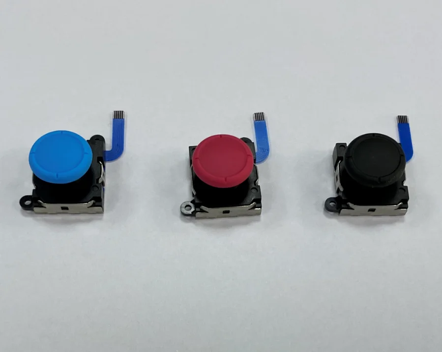 10Pcs 4 Colors Left/Right 3D Analog Sensor Joystick Thumb Sticks Replacement NS Switch Joycon Controller Switch Lite Joystick Replacement Arcade Joystick Game Joystick