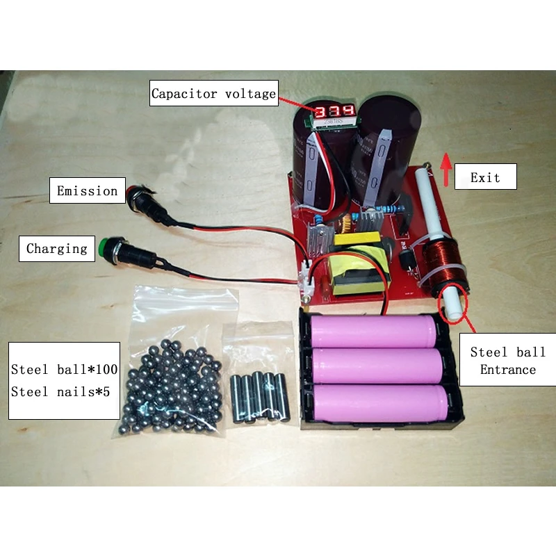 Новое поколение электромагнитного пистолета diy kit готовая Многоуровневая интегрированная обучающая модель стоматолога оборудование для экспериментов по физике