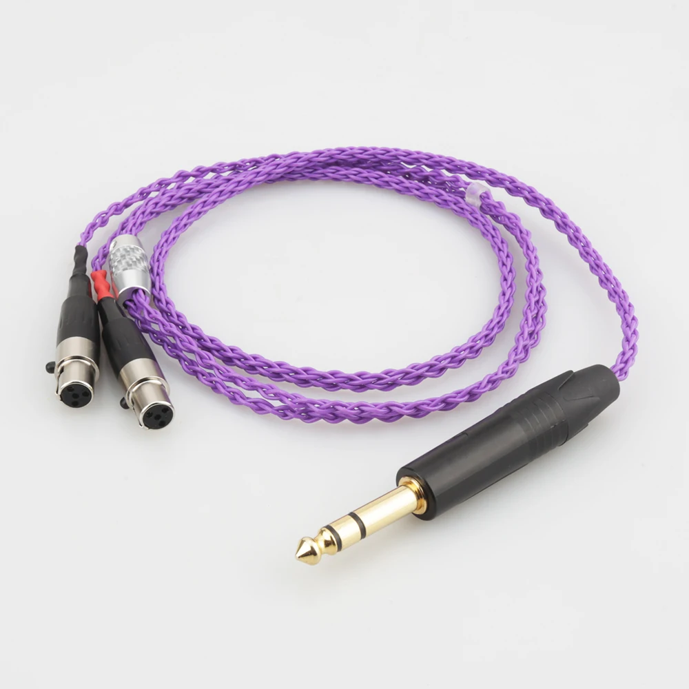 Audiocrast HIFI 6 35MM PLUG Earphone Headphone Upgrade Cable Silver Plated for Audeze LCD 3 LCD3 LCD 2 LCD2 LCD 4