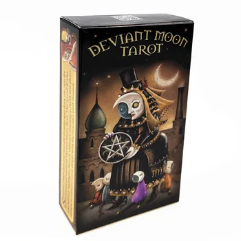 

English Board Game Deviant Moon Tarot Cards English Version Card For Family Party Cards Table Deck Games Entertainment 78pcs