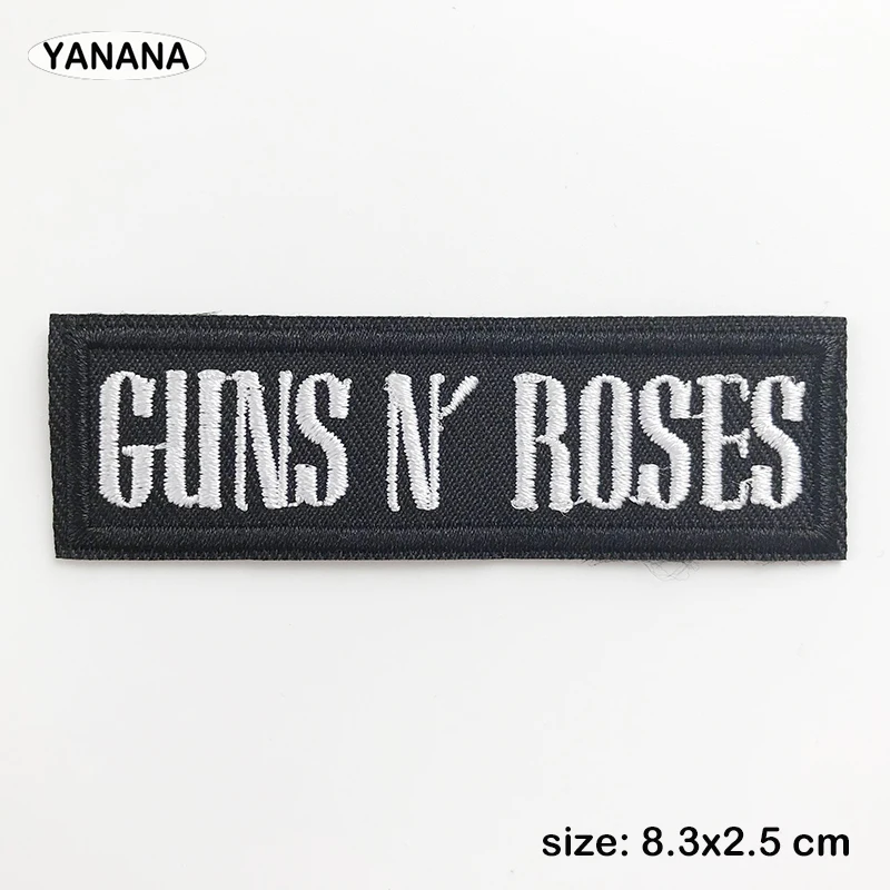 A Rock band Heavy Metal Band banner Patch Badges Embroidered Applique Sewing Iron On Badge Clothes Garment Apparel Accessories 