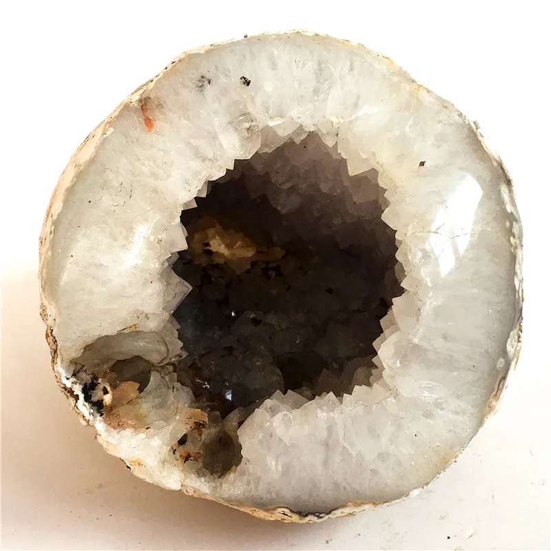 

Natural Agate geode QUARTZ Crystal Cluster Specimen Stone and craft reiki healing Dec