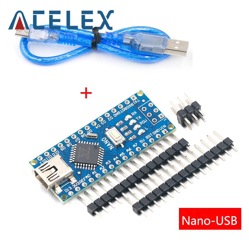 Акция для arduino Nano 3 0 Atmega328 1 шт. контроллер совместимая плата WAVGAT модуль PCB макетная