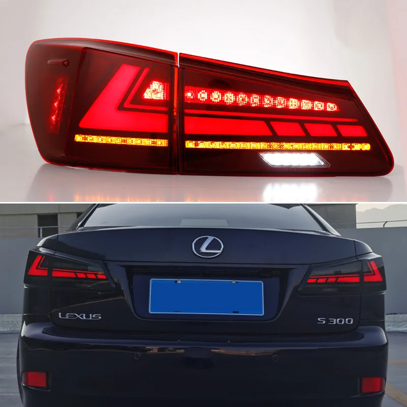 

Car LED Taillight Tail Lights For Lexus IS250 IS350 2006 2007 - 2011 2012 Rear Fog Lamp Brake Reverse Dynamic Turn Signal